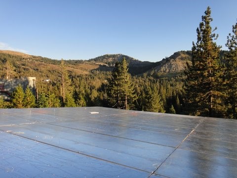 Insulated Roof Panels on Donner Pass Cabin